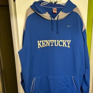Nike Fit Therma Men’s Sz 3XL Blue & Gray Kentucky Hoodie W/Kangeroo Pocket
